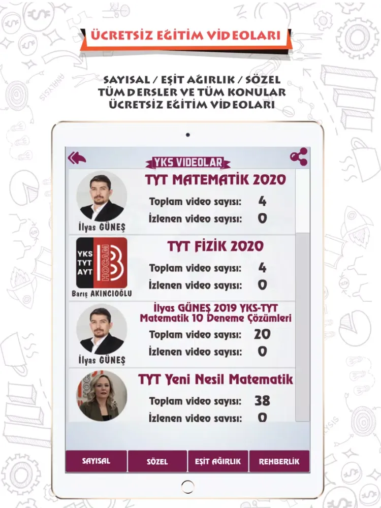 Benim Hocam YKS 2020 iPad  스크린샷
