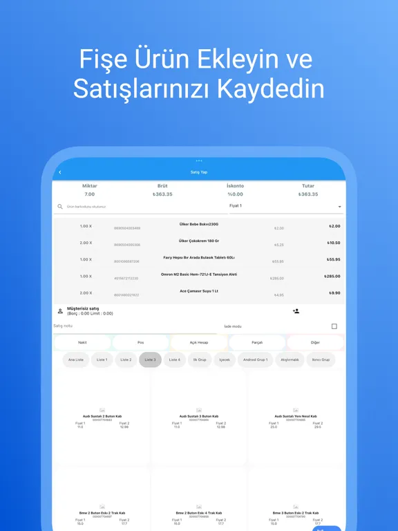 BenimPOS Pro iPad  스크린샷
