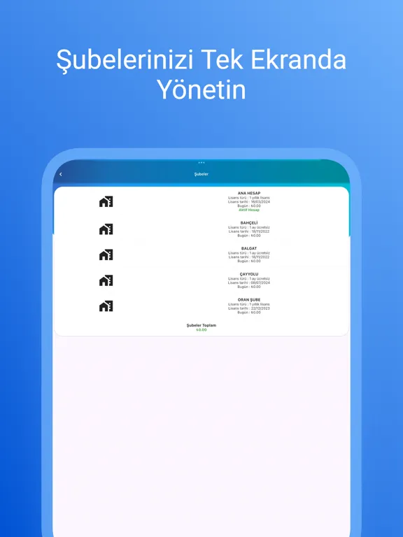 BenimPOS Pro iPad  스크린샷