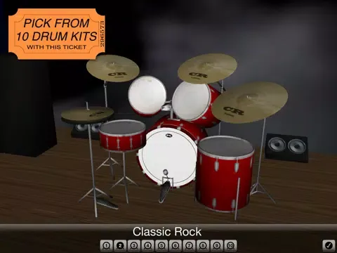 Capturas de tela do Spotlight Drums Pro ~ The drum set formerly known as 3D Drum Kit iPad 
