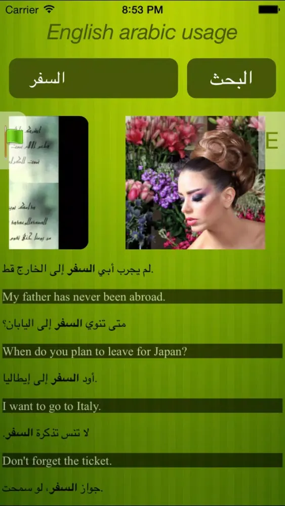English <-> Arabic in use with voice, pictures and videos स्क्रीनशॉट