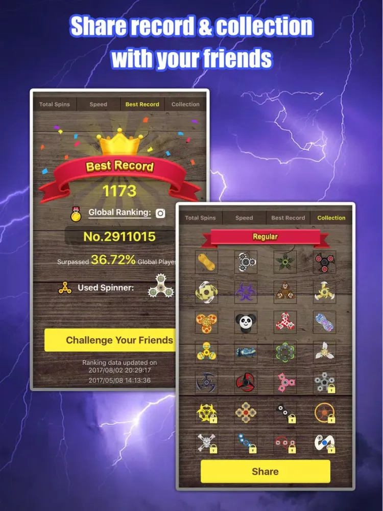 Fidget Hand Spinner iPad Screenshots