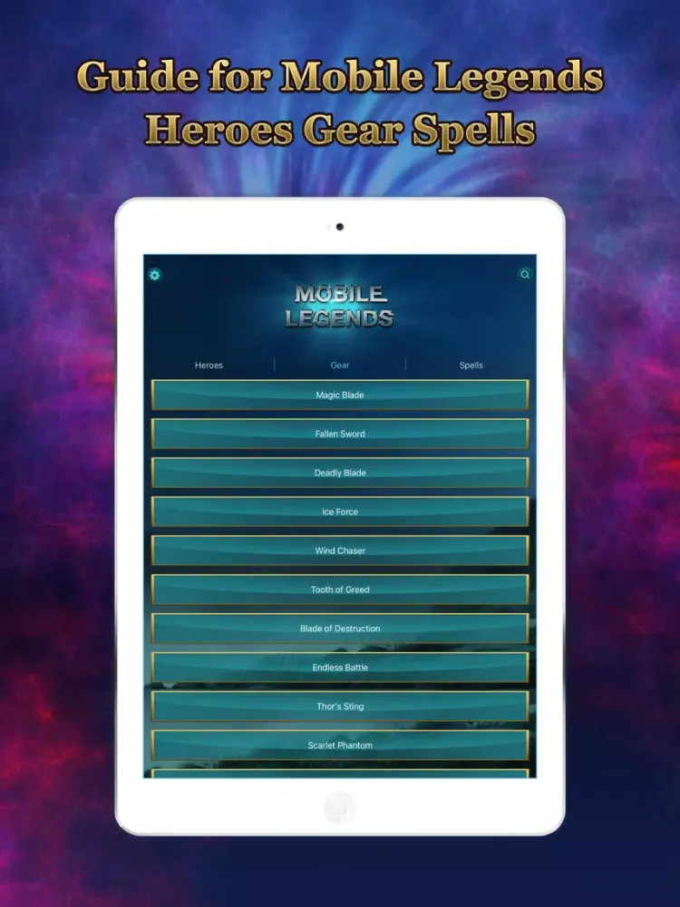 تصاویر Guide for Mobile Legends iPad 