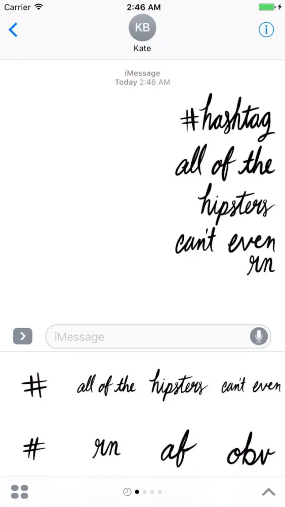 Screenshot di hashtag all of the millennials can't even rn