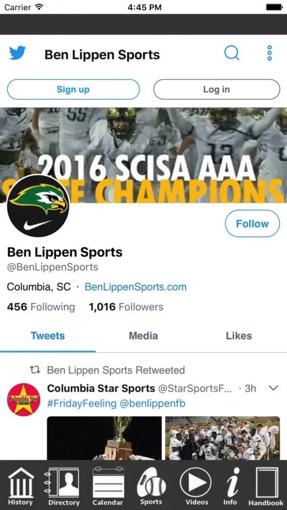 ภาพหน้าจอของ Ben Lippen