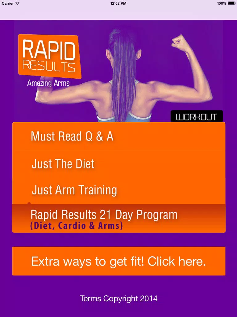 Captures d'écran de 21 day arm workouts plan: fitness trainer arm workouts to get tone & sexy arms iPad 
