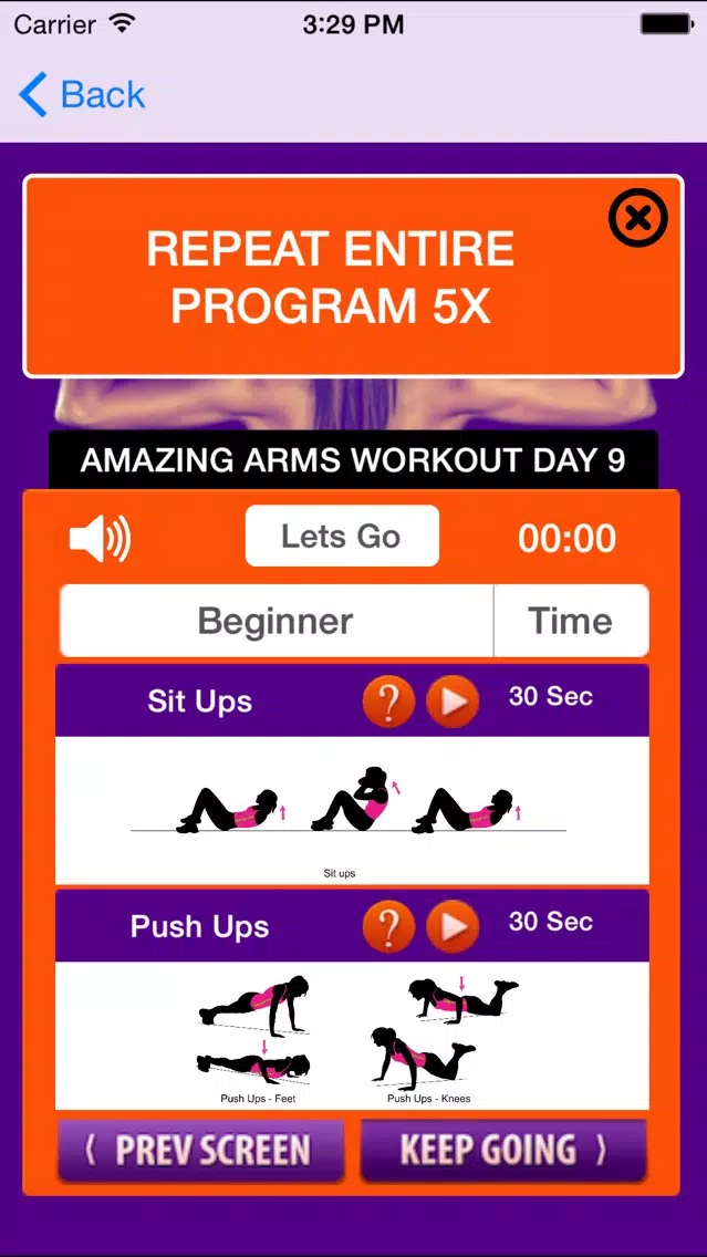 Captures d'écran de 21 day arm workouts plan: fitness trainer arm workouts to get tone & sexy arms