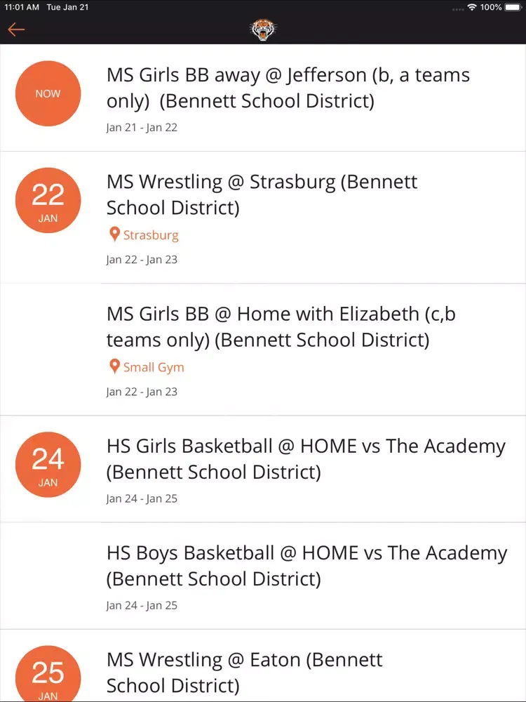 Bennett High School iPad 應用截圖