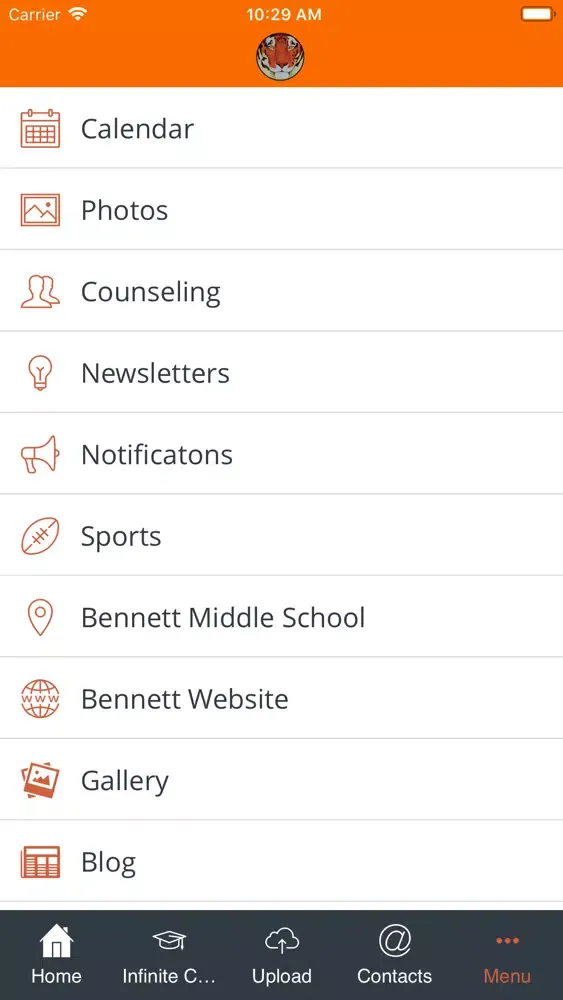 Tangkapan skrin Bennett Middle School