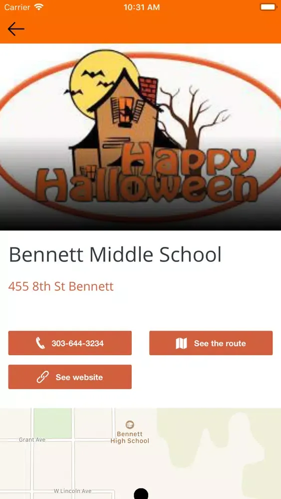 Tangkapan skrin Bennett Middle School