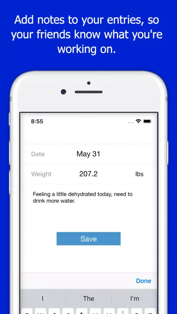 Capturas de pantalla de AdiPosse - Body Weight Tracker