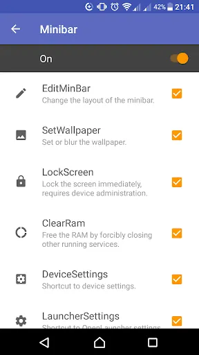 ภาพหน้าจอของ OpenLauncher (Alpha/Unstable)