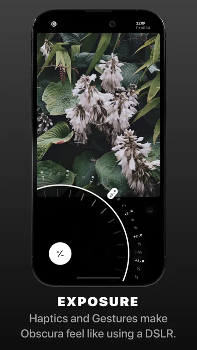 Obscura — Pro Camera Ekran Görüntüleri