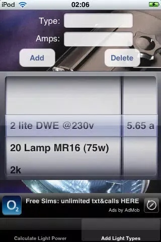 Light Power Calculator Lite应用截图
