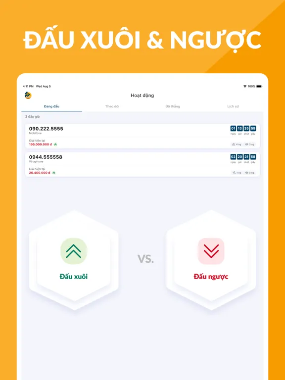 Скриншоты Đấu Giá Sim iPad 
