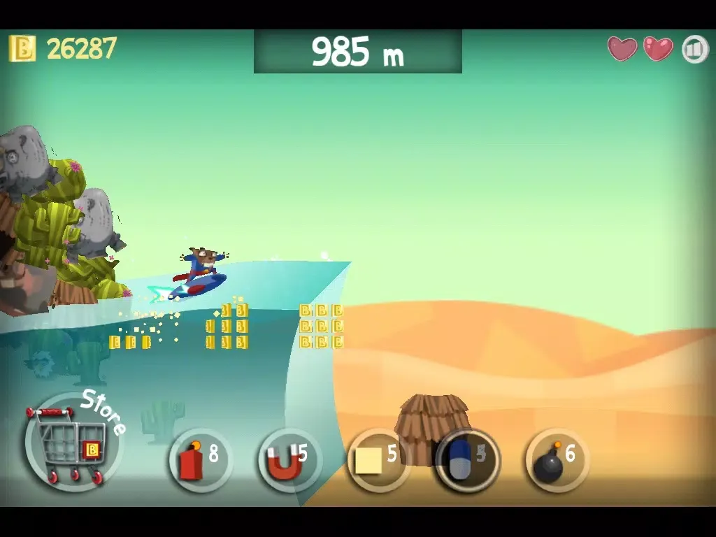 Tangkapan skrin Surfing Beaver iPad 