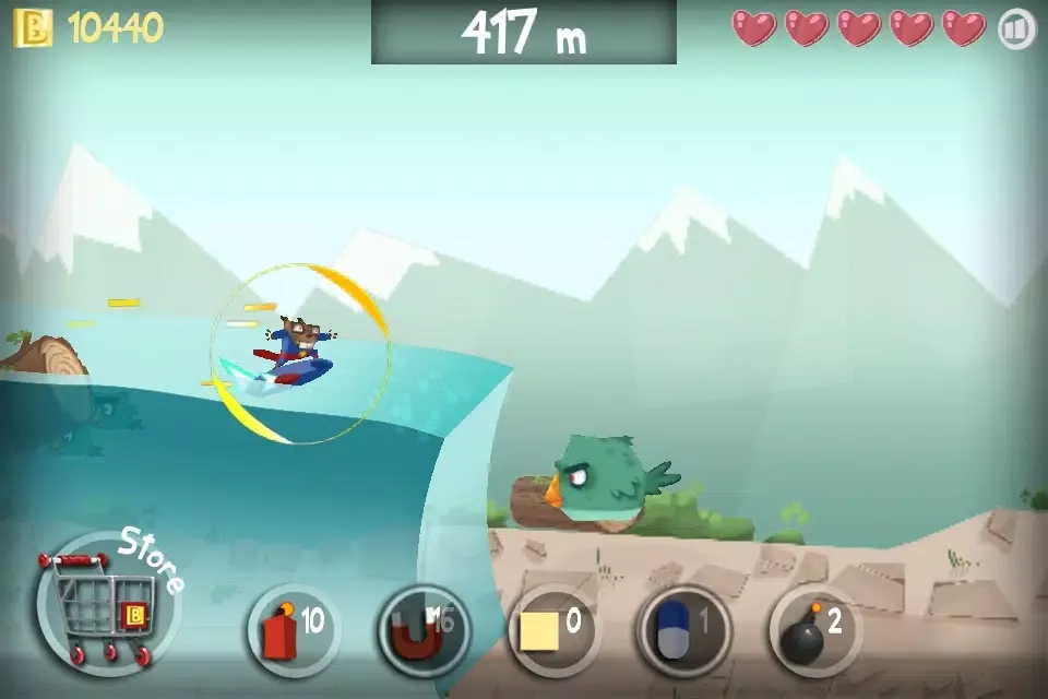 Tangkapan skrin Surfing Beaver
