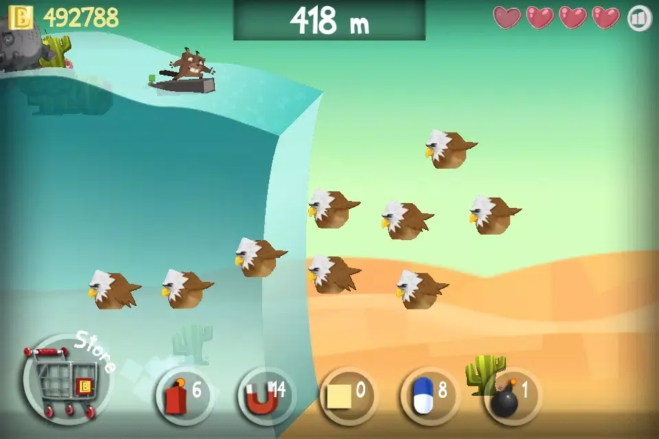 Tangkapan skrin Surfing Beaver