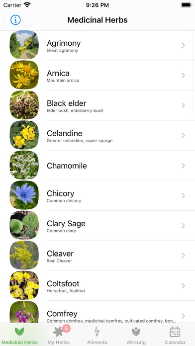 Screenshot di Medicinal Herbs Info