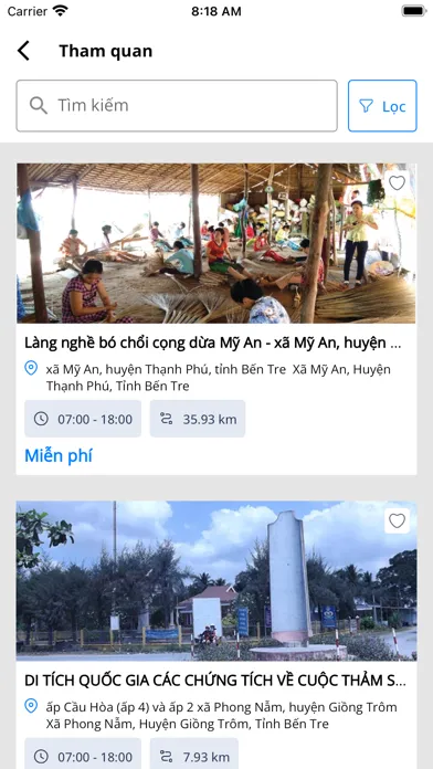 Capturas de pantalla de Ben Tre Tourism