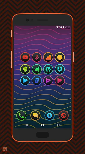 Zrzuty ekranu Lux Dark: gradient icons