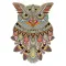 Owl Floral Coloring Book For Adult Relaxation Game