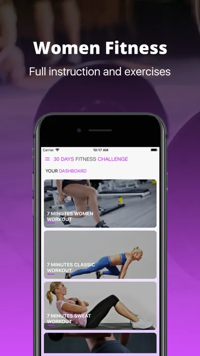 Female Workout Challenge سکرین شاٹس