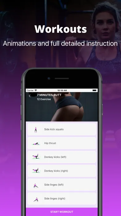 Female Workout Challenge سکرین شاٹس