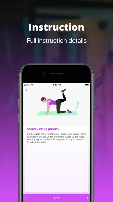 Female Workout Challenge سکرین شاٹس
