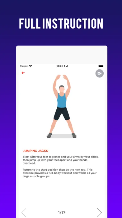 ภาพหน้าจอของ Men Workout - Home Workout
