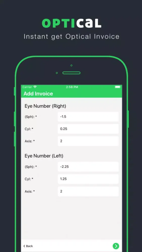 Optical Invoice Bill سکرین شاٹس