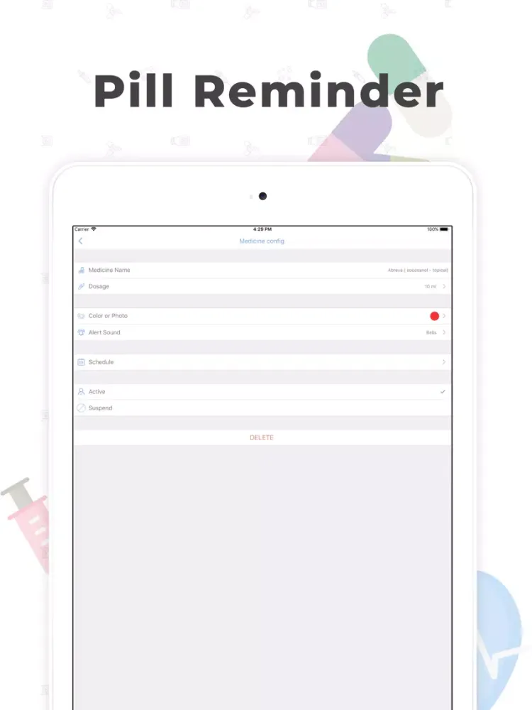 Captures d'écran de Pill Medicine Reminder iPad 