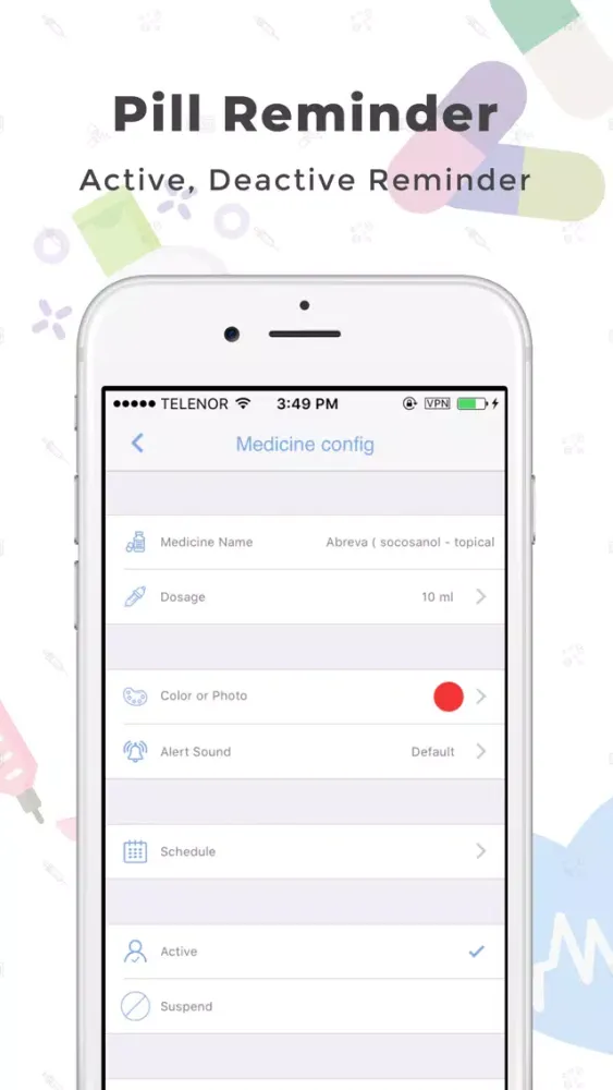 Captures d'écran de Pill Medicine Reminder