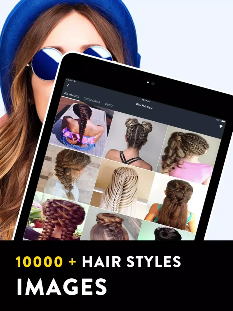 Ảnh chụp màn hình của Hairstyle Photos & Videos iPad 