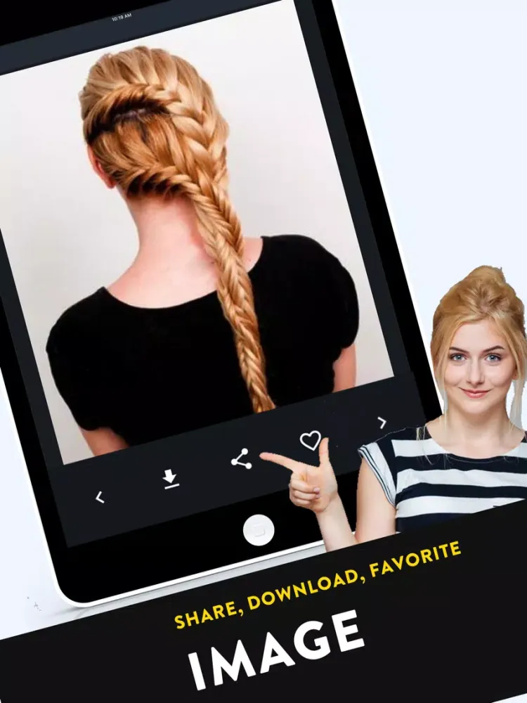 Ảnh chụp màn hình của Hairstyle Photos & Videos iPad 