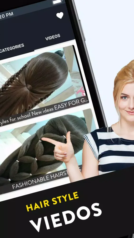 Ảnh chụp màn hình của Hairstyle Photos & Videos