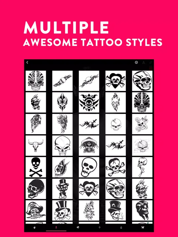 Zrzuty ekranu Tattoos Stickers iPad 