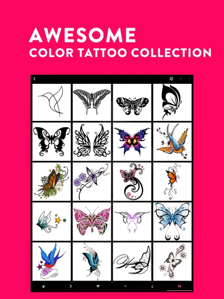 Zrzuty ekranu Tattoos Stickers iPad 