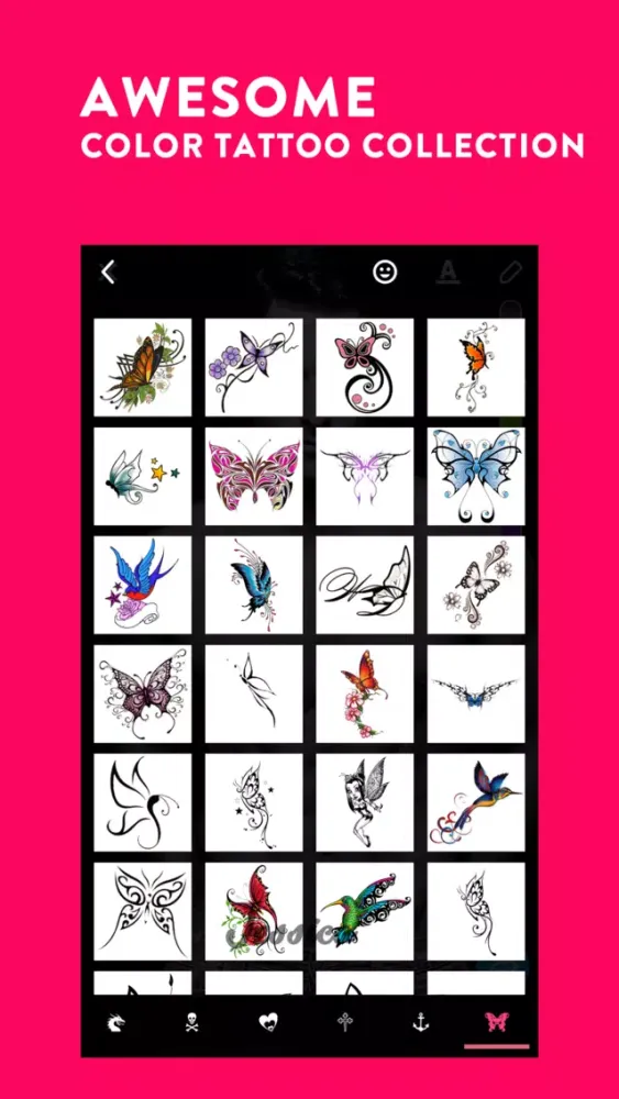 Zrzuty ekranu Tattoos Stickers