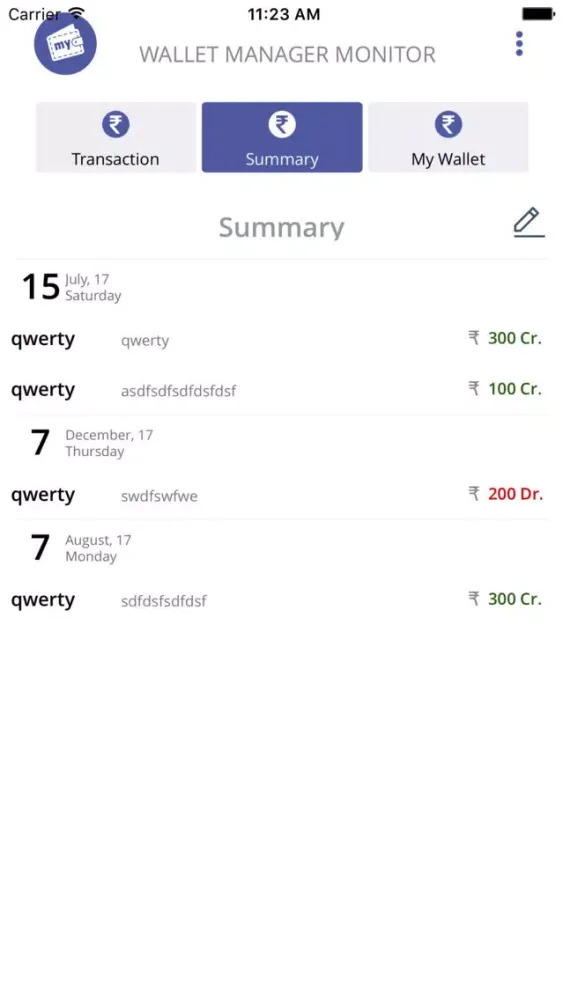 My Wallet Expense Manager應用截圖