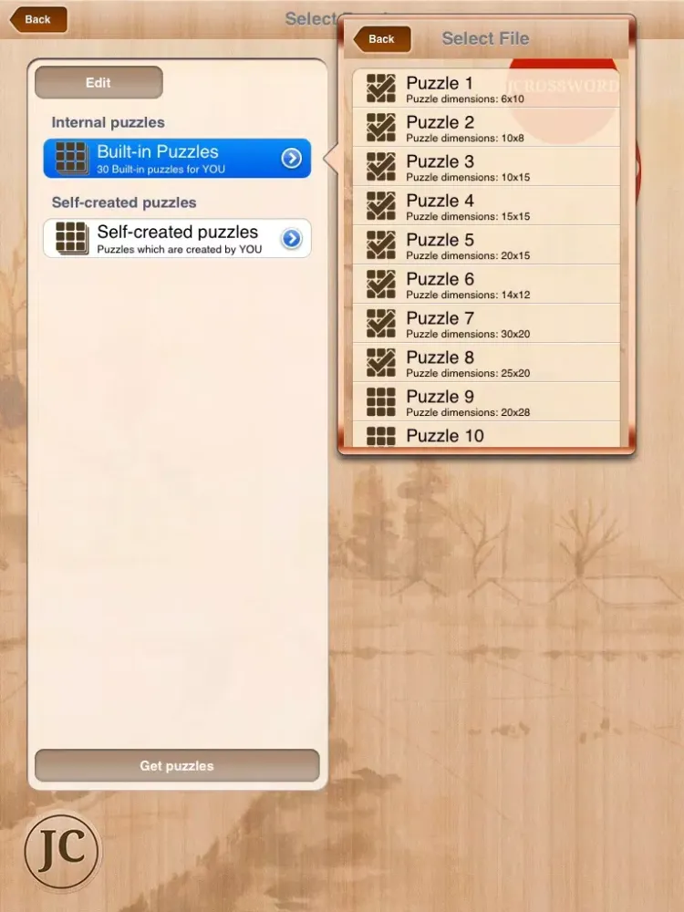 Japanese Crossword iPad 应用截图