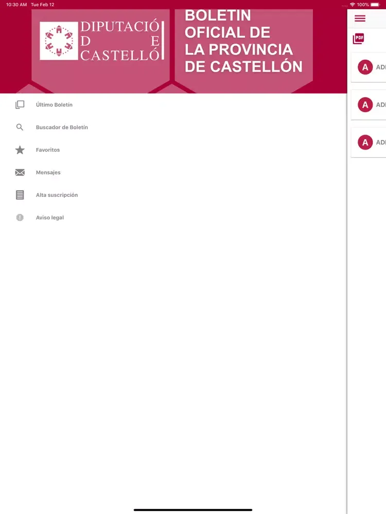 Ảnh chụp màn hình của BOP Castellón iPad 