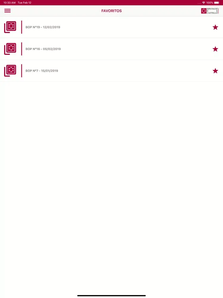 Ảnh chụp màn hình của BOP Castellón iPad 