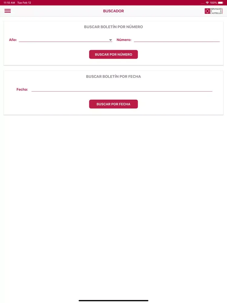 Ảnh chụp màn hình của BOP Castellón iPad 