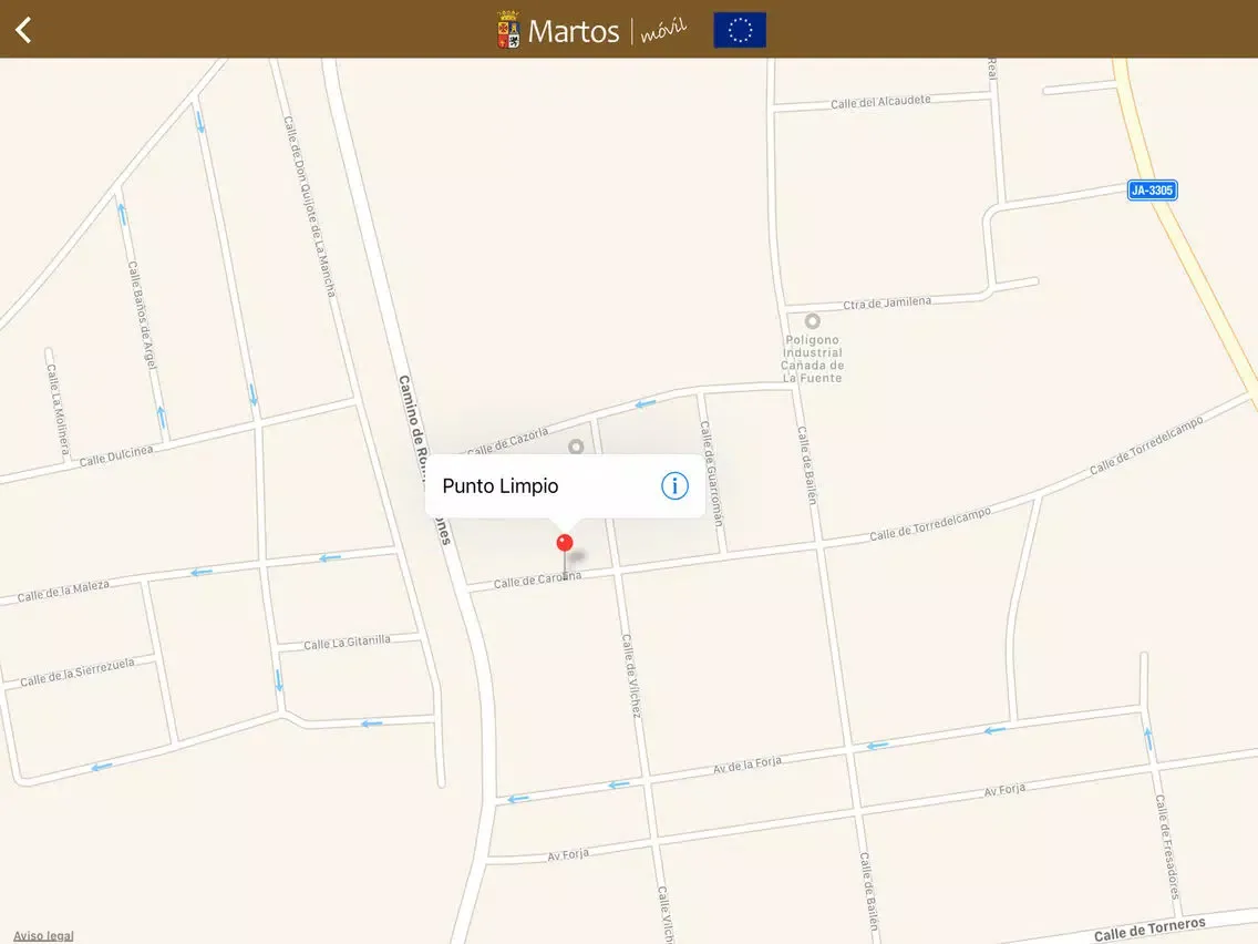 Tangkapan skrin Ayto. Martos iPad 