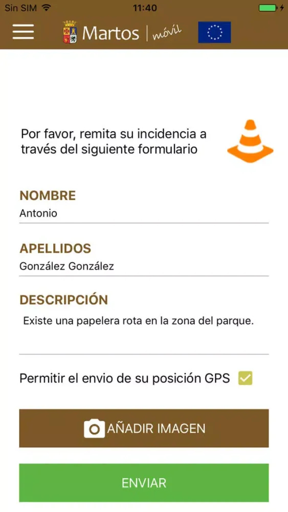 Tangkapan skrin Ayto. Martos