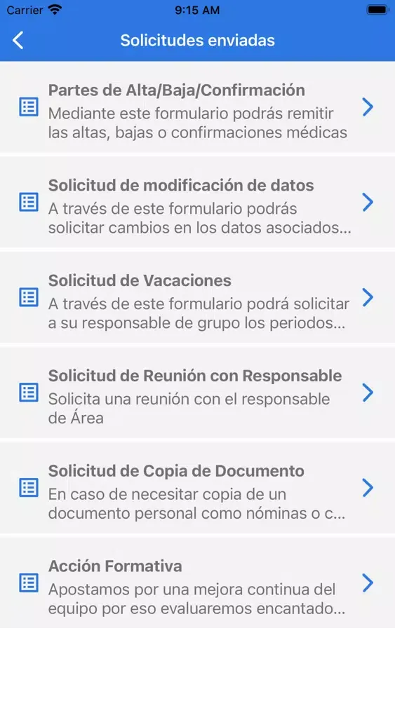 Capturas de pantalla de Prometeo Grupo