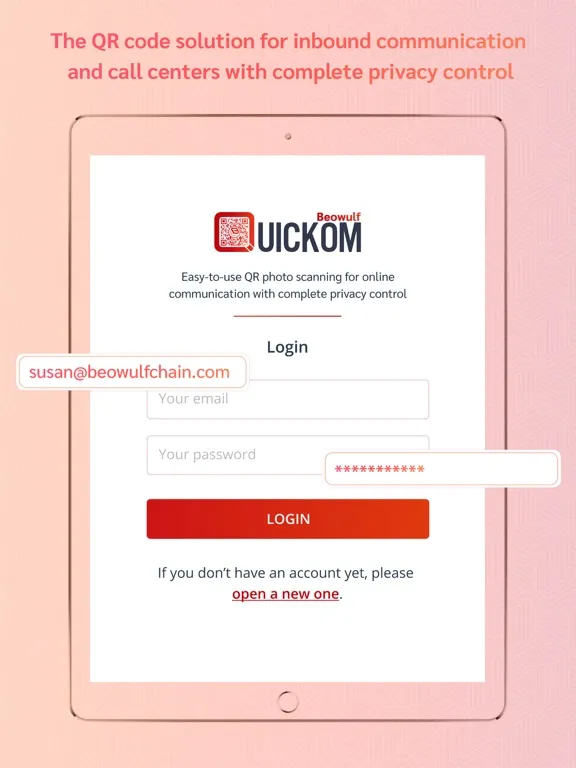 Quickom Contact Center iPad  سکرین شاٹس