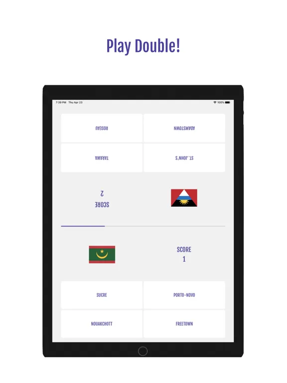 ภาพหน้าจอของ Capitals Quizz iPad 