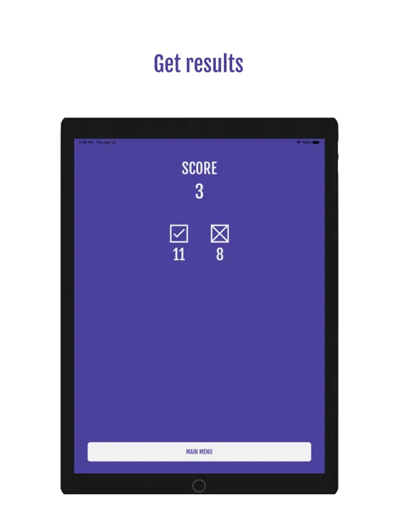 ภาพหน้าจอของ Capitals Quizz iPad 